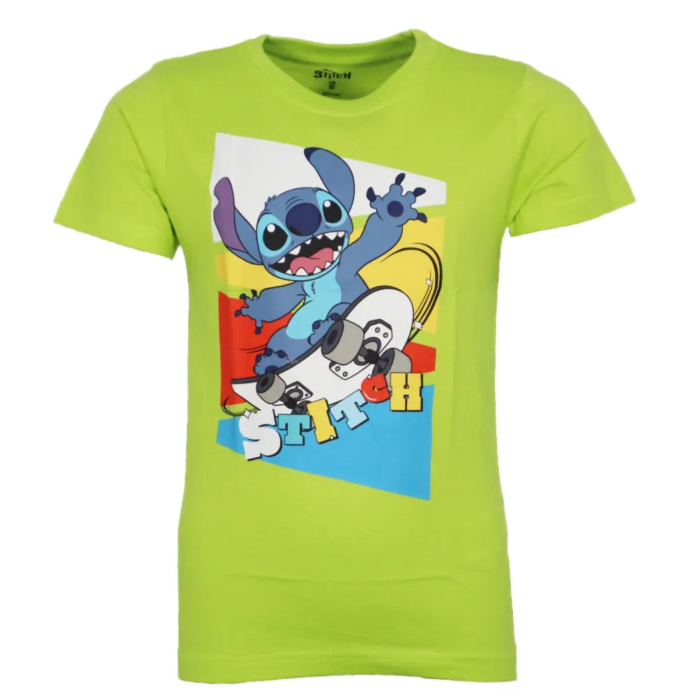 Disney Lilo und Stitch Jungen Kinder kurzarm T-Shirt Shirt - WS-Trend.de Gr. 98-128 Baumwolle