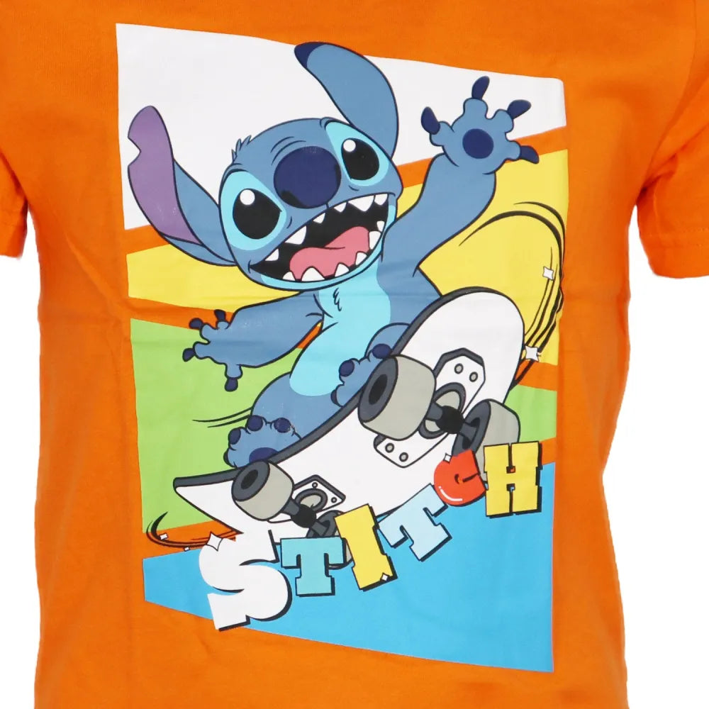 Disney Lilo und Stitch Jungen Kinder kurzarm T-Shirt Shirt - WS-Trend.de Gr. 98-128 Baumwolle