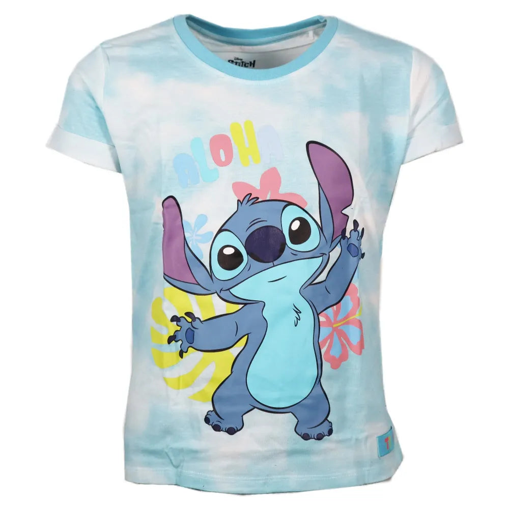 Disney Stitch Mädchen Kinder Sommerset Shorts plus T-Shirt - WS-Trend.de 104-134 Baumwolle