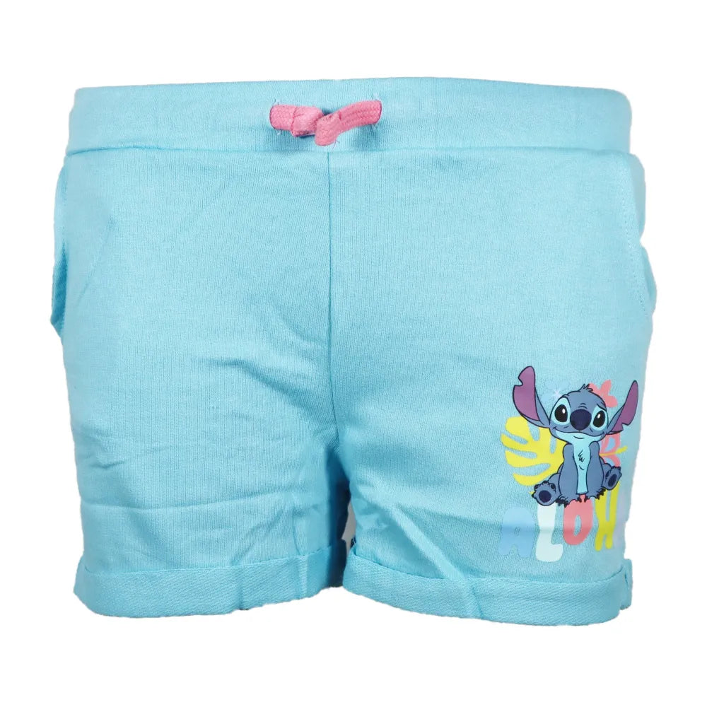 Disney Stitch Mädchen Kinder Sommerset Shorts plus T-Shirt - WS-Trend.de 104-134 Baumwolle