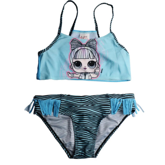 LOL Surprise Blue Girl Kinder Badeanzug - WS-Trend.de bad hair Mädchen Bademode Bikini