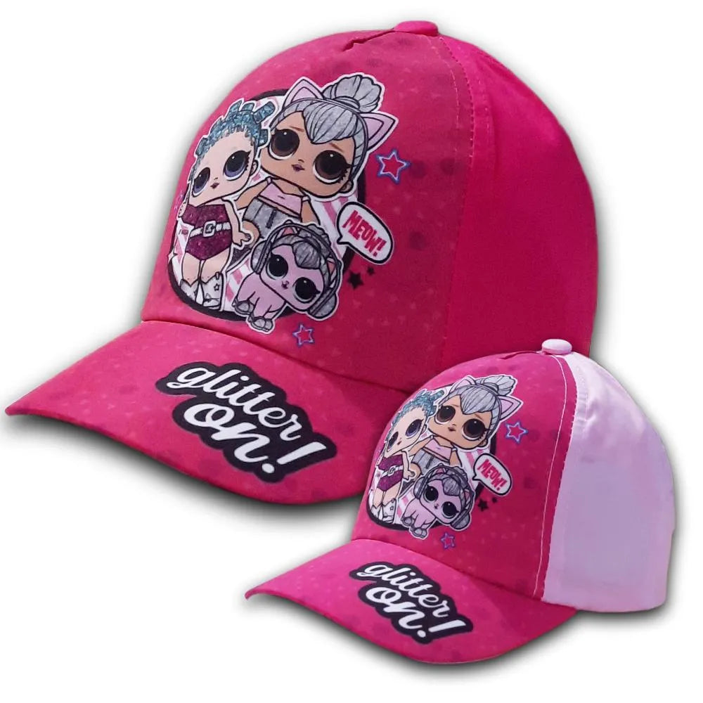 LOL Surprise Glitter ON Kinder Baseball Kappe 52 - 54 cm - WS-Trend.de Basecap in Pink Rosa für Gr. Mädchen Günstig kaufen