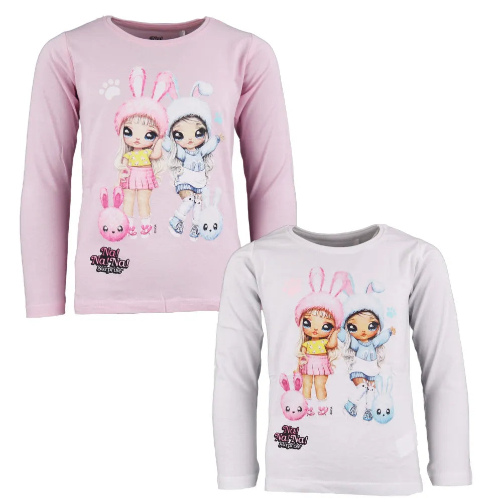 NA! Na! Surprise Mädchen Kinder Langarmshirt - WS-Trend.de Gr. 104-134 aus Baumwolle