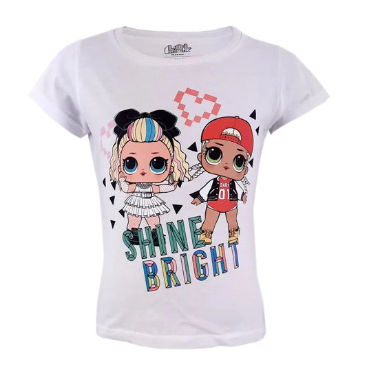 LOL Surprise Shine Bright T-Shirt Weiß - WS-Trend.de Kinder Suprise Bright- für Mädchen 116 bis 152