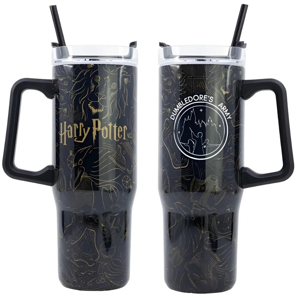 Harry Potter Hogwarts Edelstahl XL Iso Kaffeebecher Thermobecher To-Go 940 ml - WS-Trend.de