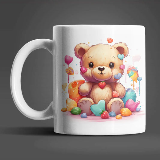 Süßer Teddybär Sweet Candy Kaffeetasse Teetasse Tasse Geschenkidee 330 ml - WS-Trend.de