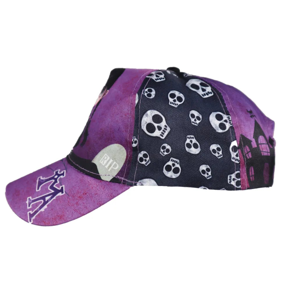 Wednesday Adams Mädchen Kinder Basecap Baseball Kappe allover Print - WS-Trend.de