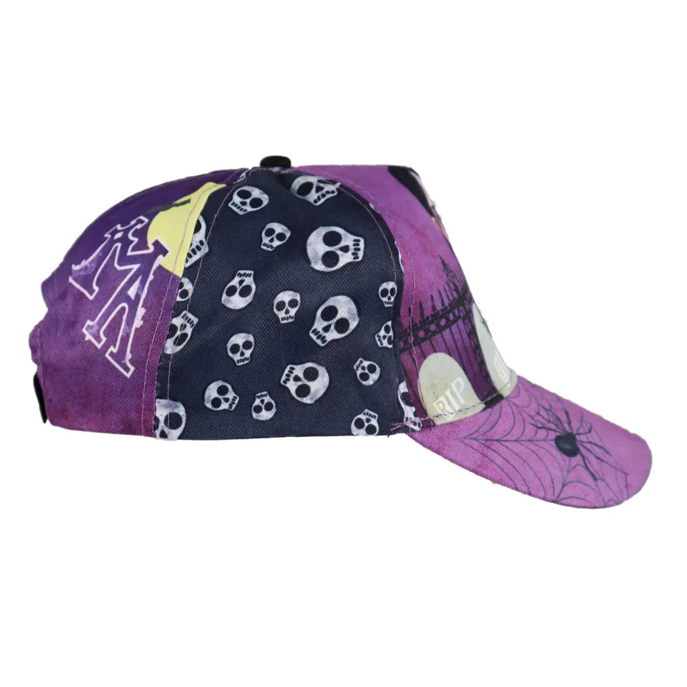 Wednesday Adams Mädchen Kinder Basecap Baseball Kappe allover Print - WS-Trend.de