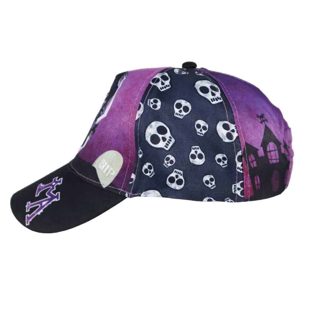 Wednesday Adams Mädchen Kinder Basecap Baseball Kappe allover Print - WS-Trend.de